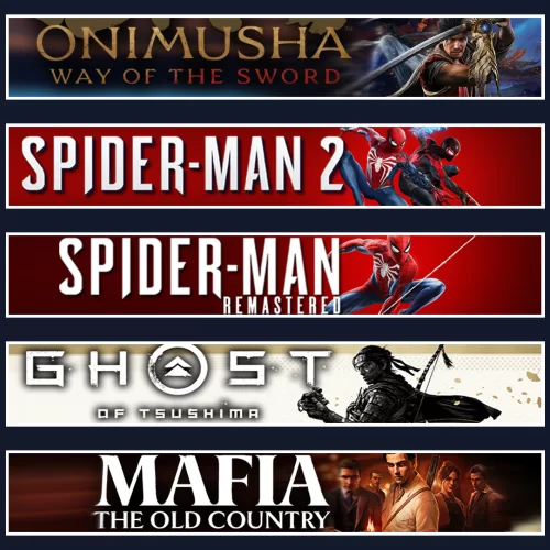 Onimusha +Spider 2 +SP1 +Tsushima +Mafia